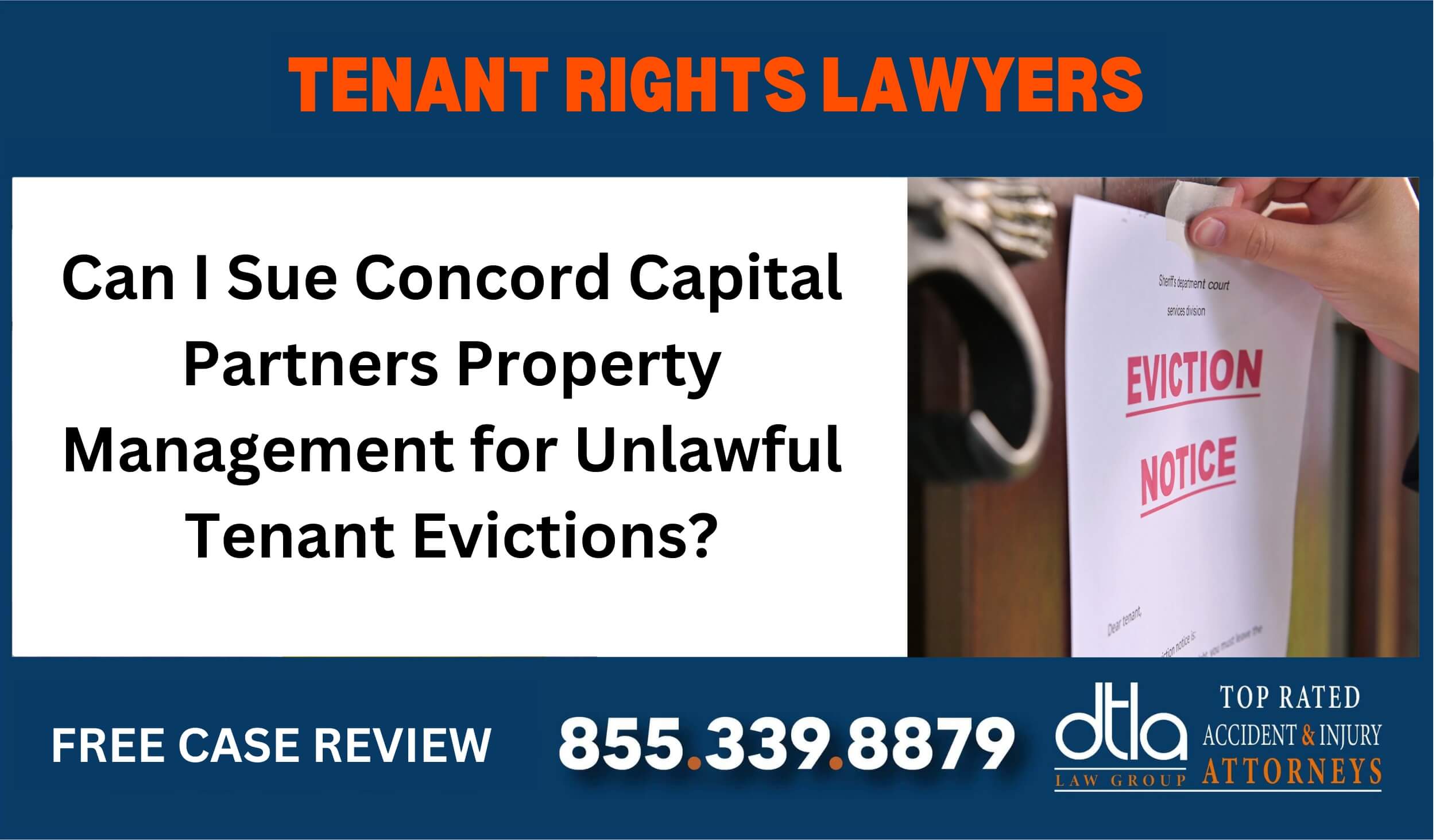 Can I Sue Concord Capital Partners Property Management for Unlawful Tenant Evictions lawyer attorney