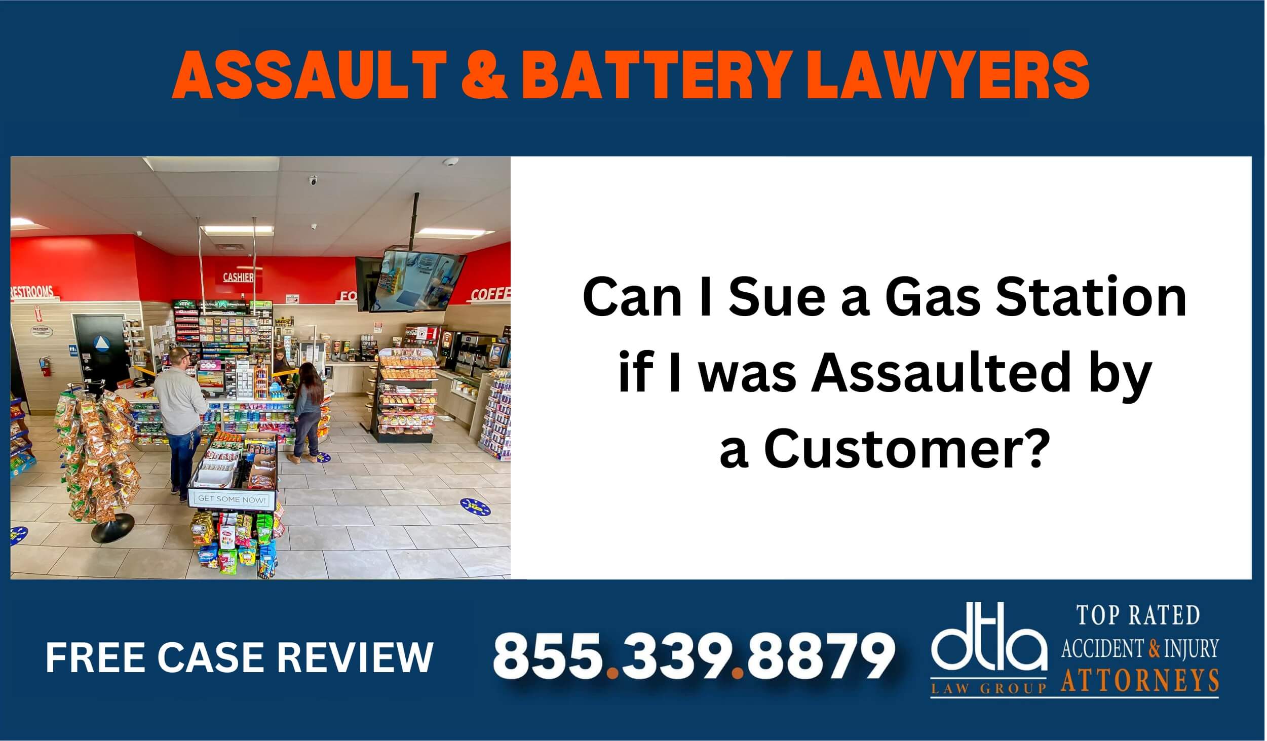 Can I Sue a Gas Station if I was Assaulted by a Customer sue liable incident lawyer attorney