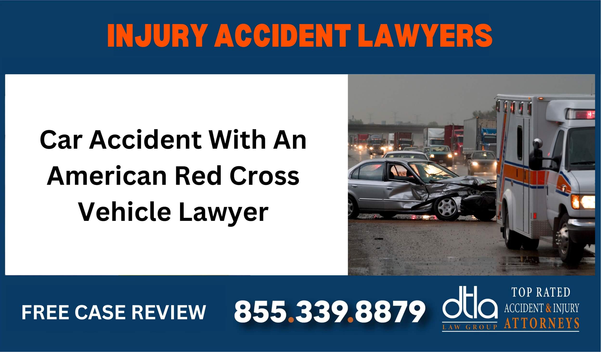 Car Accident With An American Red Cross Vehicle Lawyer sue liable incident attorney