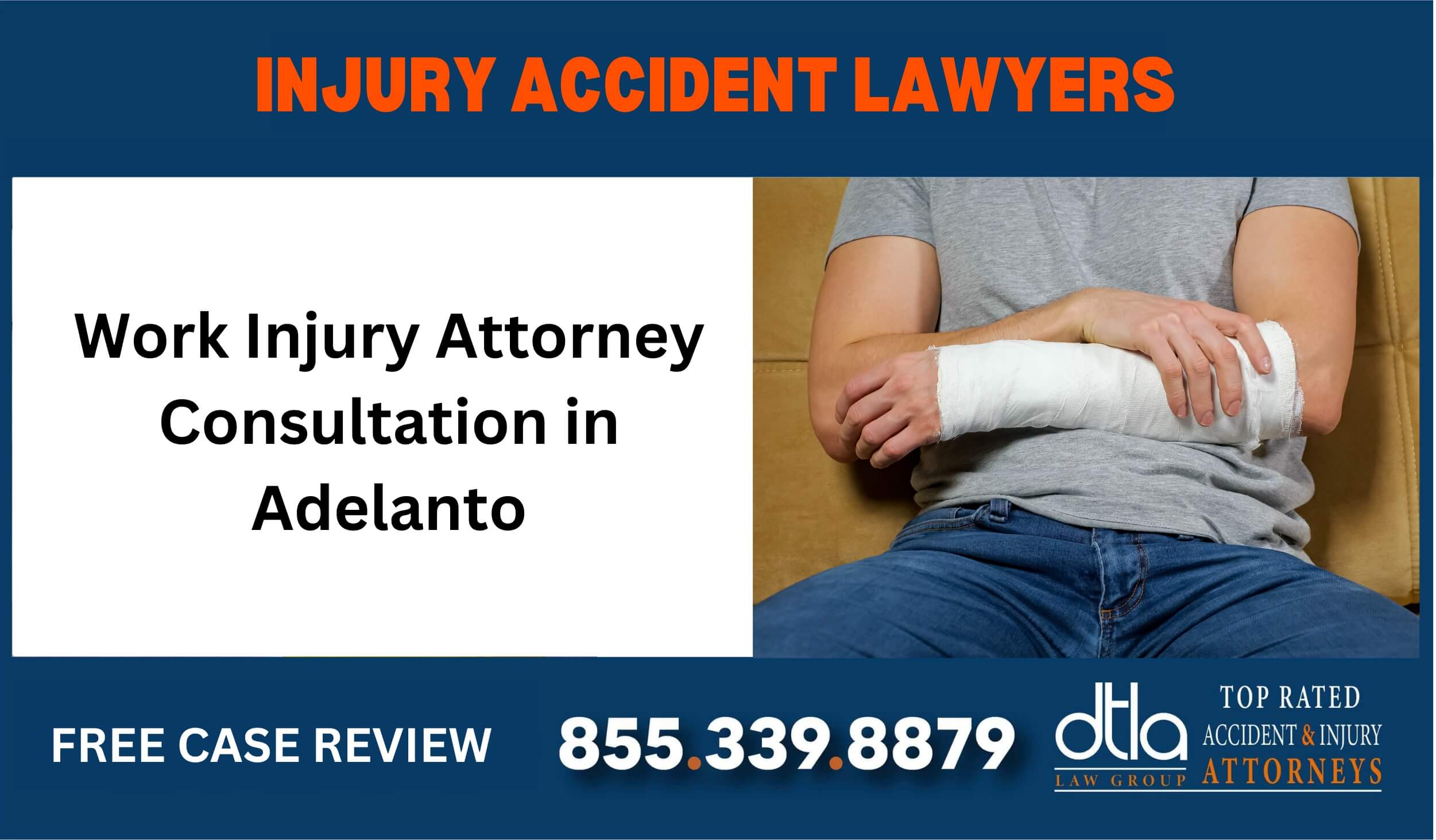 Work Injury Attorney Consultation in Adelanto sue liable incident compensation lawyer